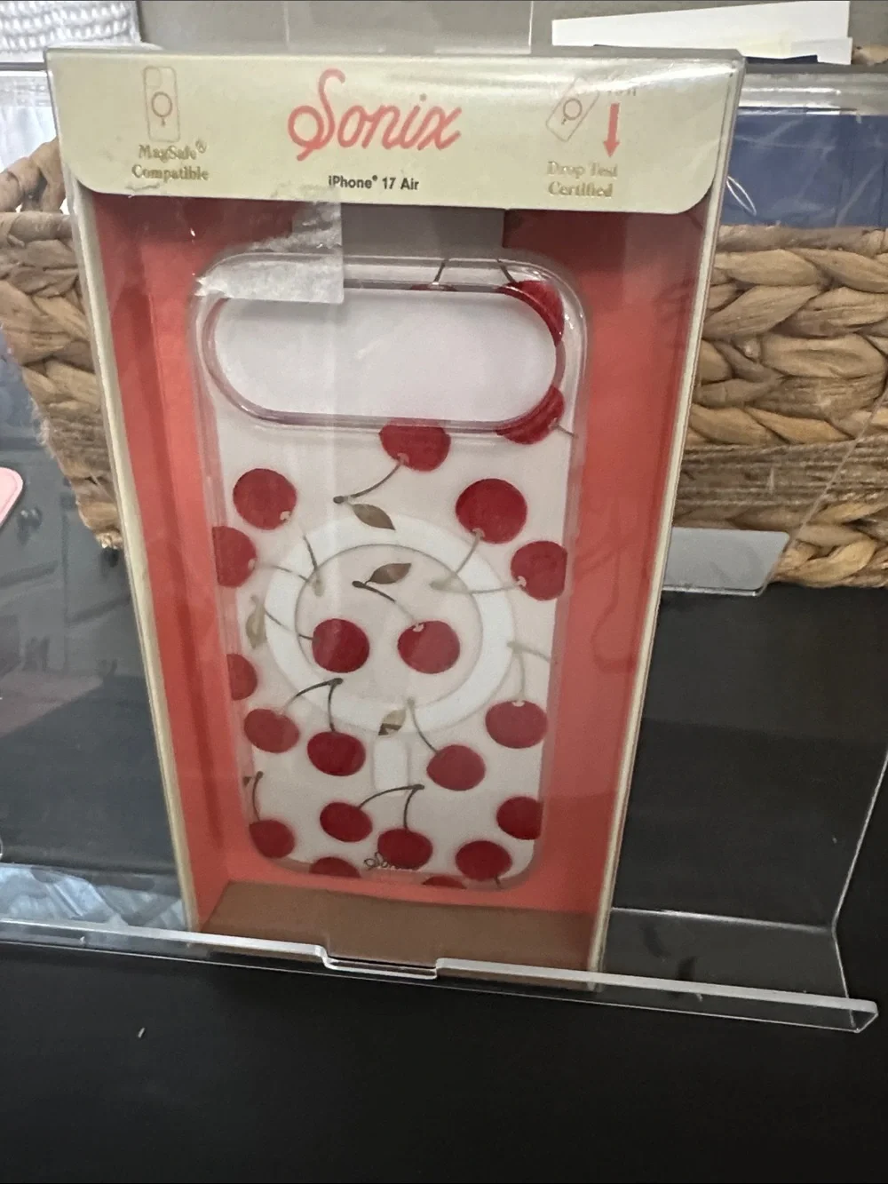 Sonix Cherry Clear iPhone Case with Red Cherry Design MagSafe for iPhone 17 Air